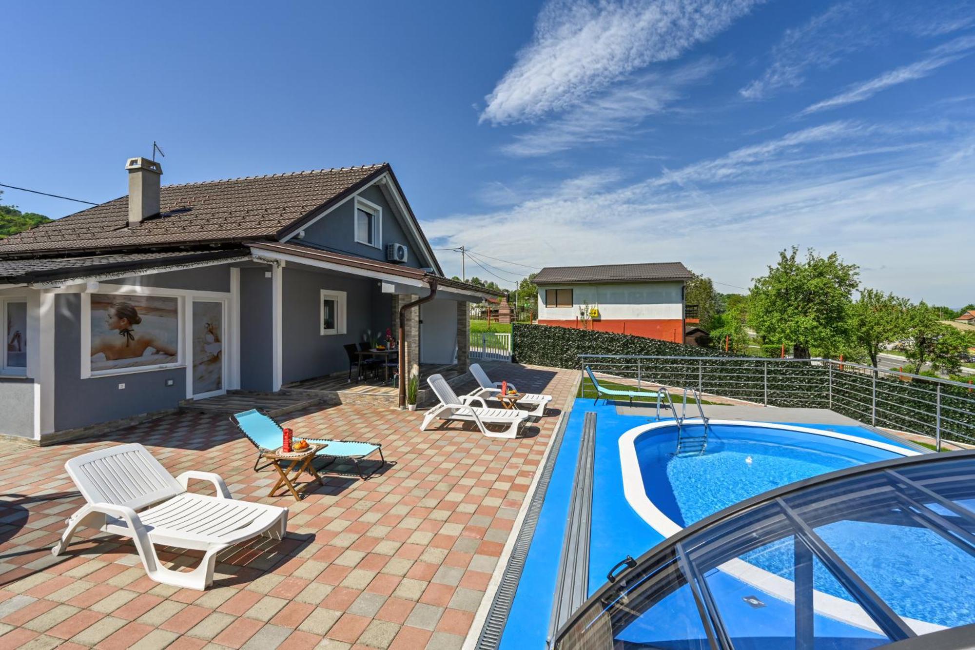 Cvetkova Hiza Sa Jacuzzijem Villa Tuheljske Toplice Dış mekan fotoğraf
